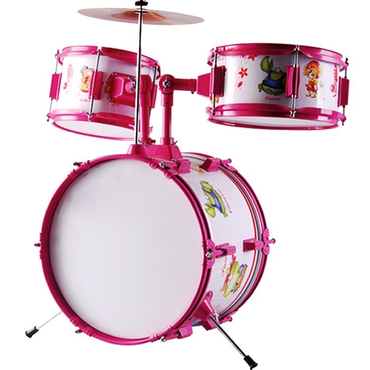 3 Pcs Drum Sets for Pink Color Children 3 Pcs Drum Sets for Pink Color Children